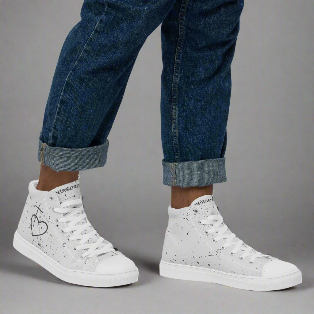 Men’s High Top Canvas Shoes | Persevere