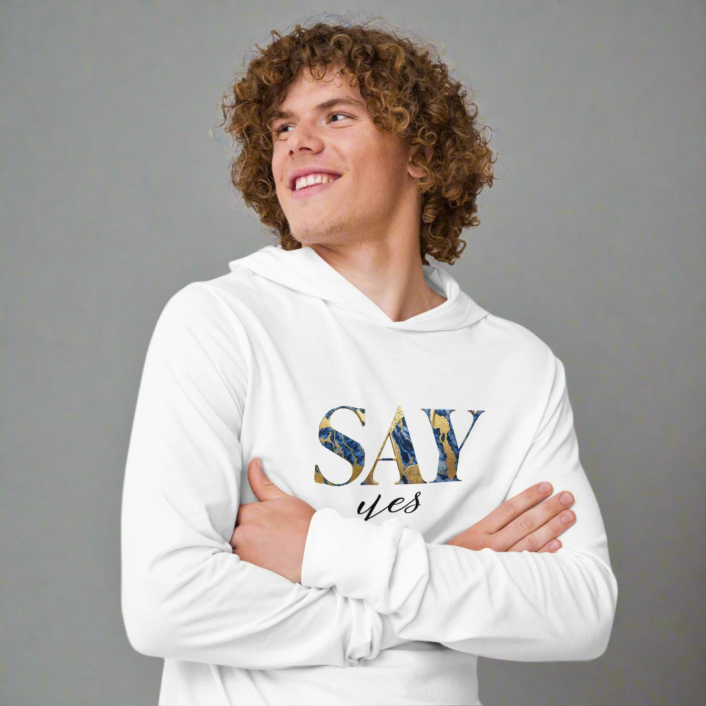 Hooded Long Sleeve Shirt | SAY yes